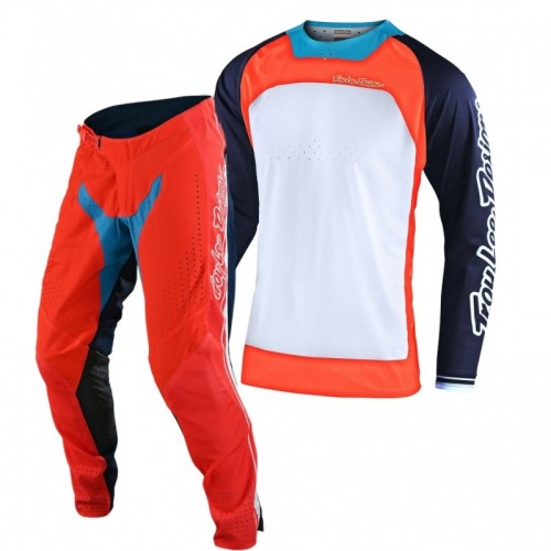 CONJUNTO TROY LEE DESIGNS 2021 SE PRO BOLDOR - LARANJA / NAVY CONJUNTO TROY LEE DESIGNS 2021 SE PRO BOLDOR - LARANJA / NAVY